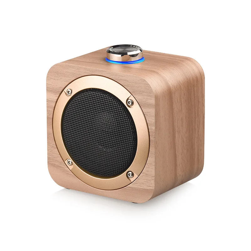 

Q1B Wood Wireless Bluetooth Speaker Mini Subwoofer Mobile Phone TWS Portable Audio