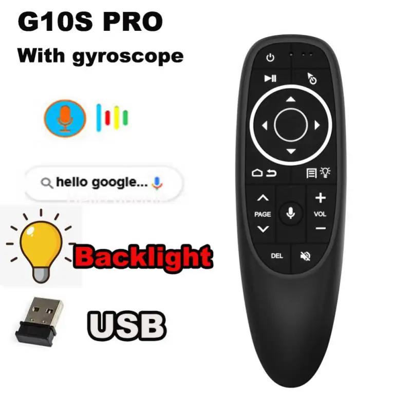 

Ergonomic Wireless Air Mouse Gyroscope G10s Voice Remote Control Usb Receiver 2.4g Air Mouse Gyroscope Convenient