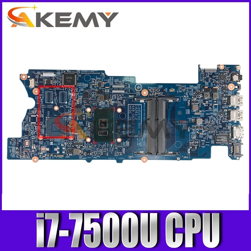 

Akemy 859660-601 14263-2 448.06202.0021 for HP ENVY X360 CONVERTIBLE 15-W 15T-W 15-BK laptop motherboard with i7-7500U