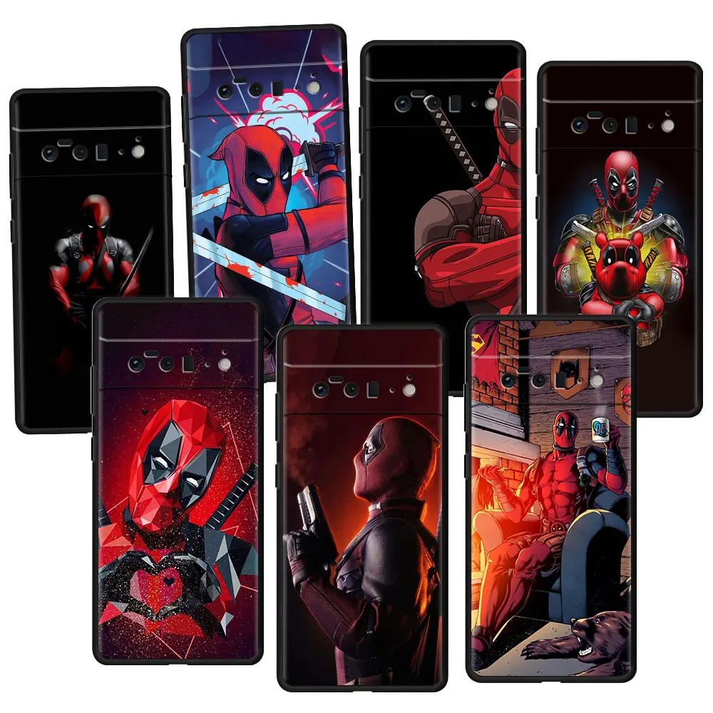 

Soft Original Case Cover for Pixel 5G 6 Pro 3 4a 4 XL 5 5a 4G Pixel4 3XL 6Pro Silicone Marvel Deadpool Celular