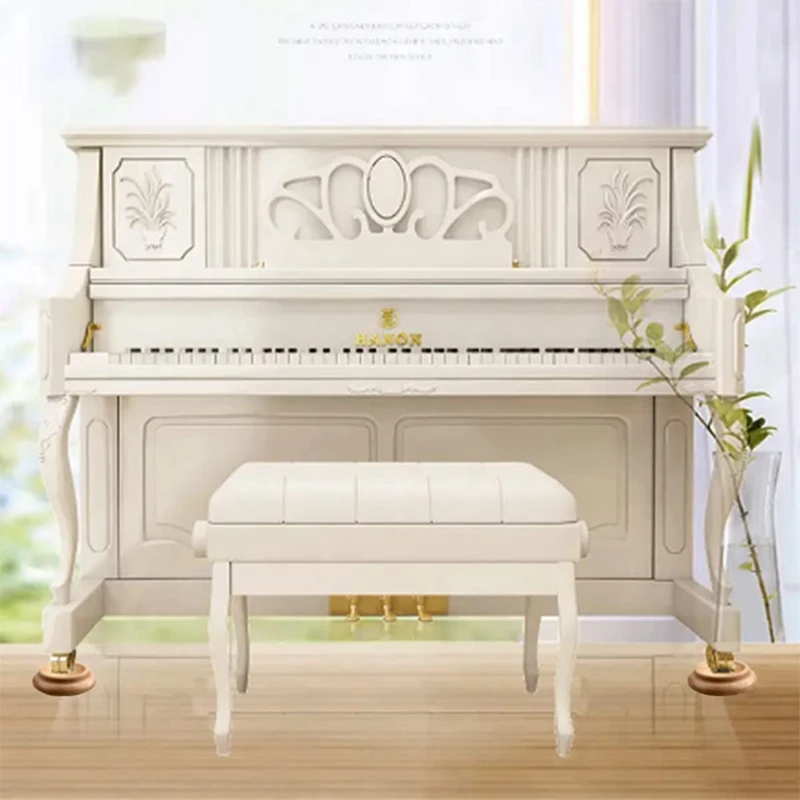 

4Pcs Piano Caster Cups,Piano Caster Piano Leg Floor Protectors Piano Solid Wood Floor Mat Piano Accessories