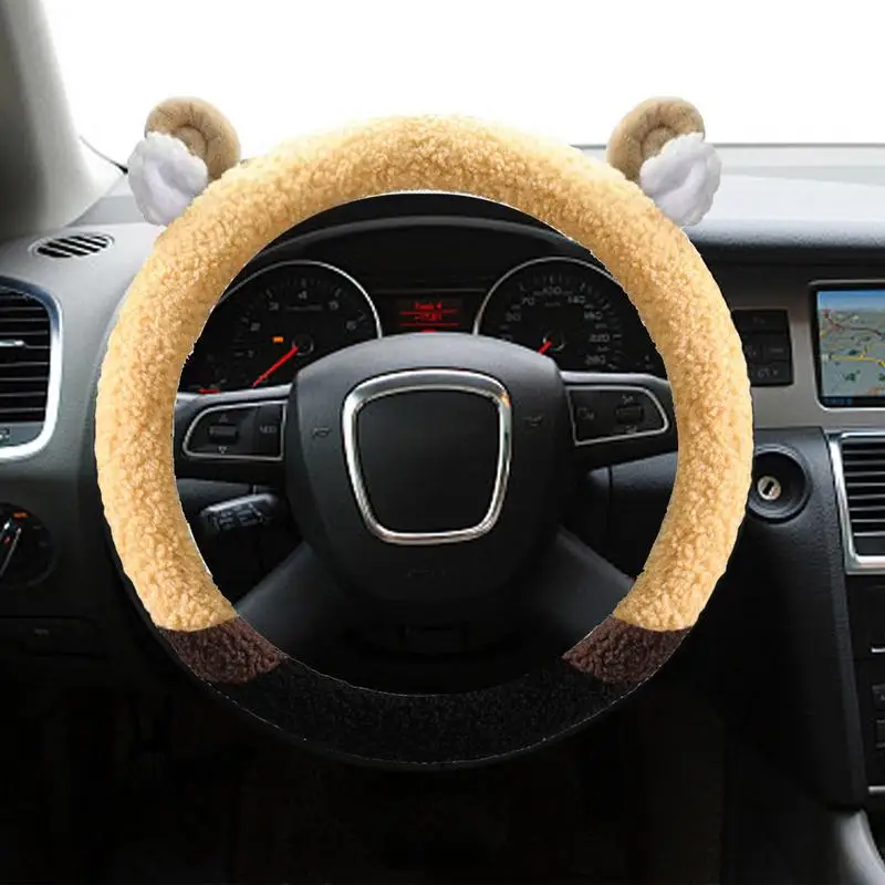Universal Car Steering Wheel Cover 38cm Cute Style Steering Wheel Covers Car Interior Decor Accessories For Girls Women Universal Car Steering Wheel Cover 38cm Cute Style Steering Wheel Covers Car Interior Decor Accessories For Girls Women
