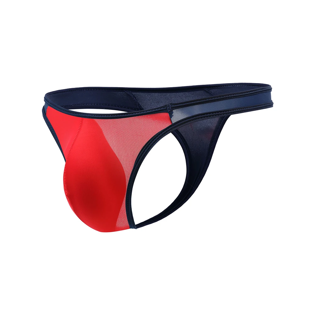

2022 Men Sexy See Through Front Pouch Bag Brief Pouch Underpants Male Sissy Lingerie Ice Silk Sissy Panties Low Rise Underwear