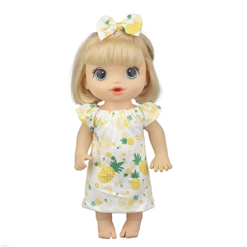 2022 Top  Doll clothes Fashion dresses for 12 Inch 30CM baby alive doll Toys Crawling Doll accessories
