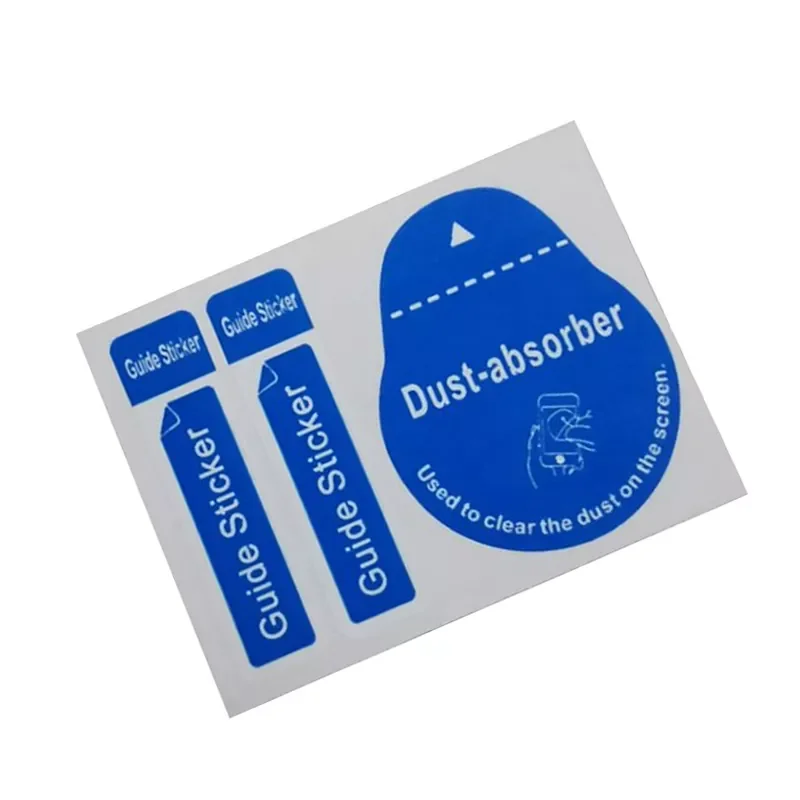 

The new200Pcs Blue Dust Removal Phone Screen Cleaning Tool All Mobile Phones 3 In 1 Dust-absorber + Guide Sticker Clear Dust On