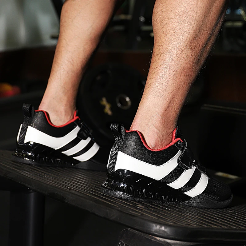 Professional men's squatting weight lifting shoes Mesh breathable weight lifting training shoes Non slip fitness shoes for men