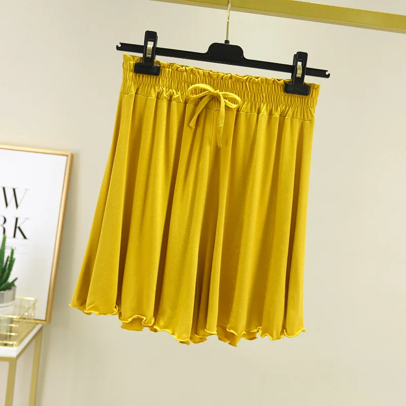 Modal Casual Short Women's Wooden Ear Loose Shorts and High-waisted Sweatpants Wear Three-point Pants to Prevent Exposure Pants