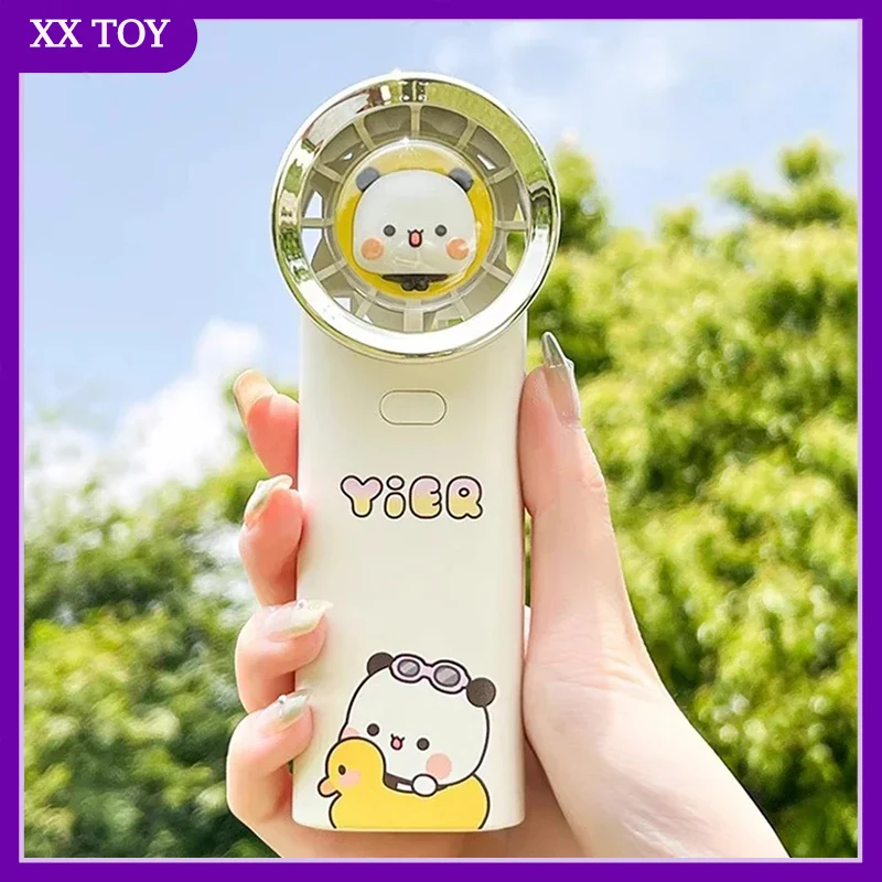 Yi Er Bu анимационный креативный Портативный Ручной Электрический вентилятор может