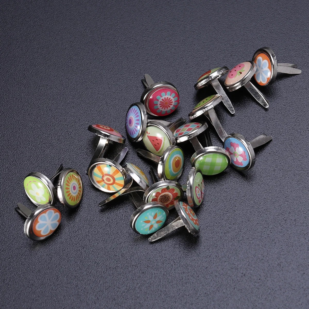 

100pcs Fastening Brads Small Brads for Scrapbooking Metal Brad Paper Fastener Metal Brads for Paper Gemstone Paper Brads