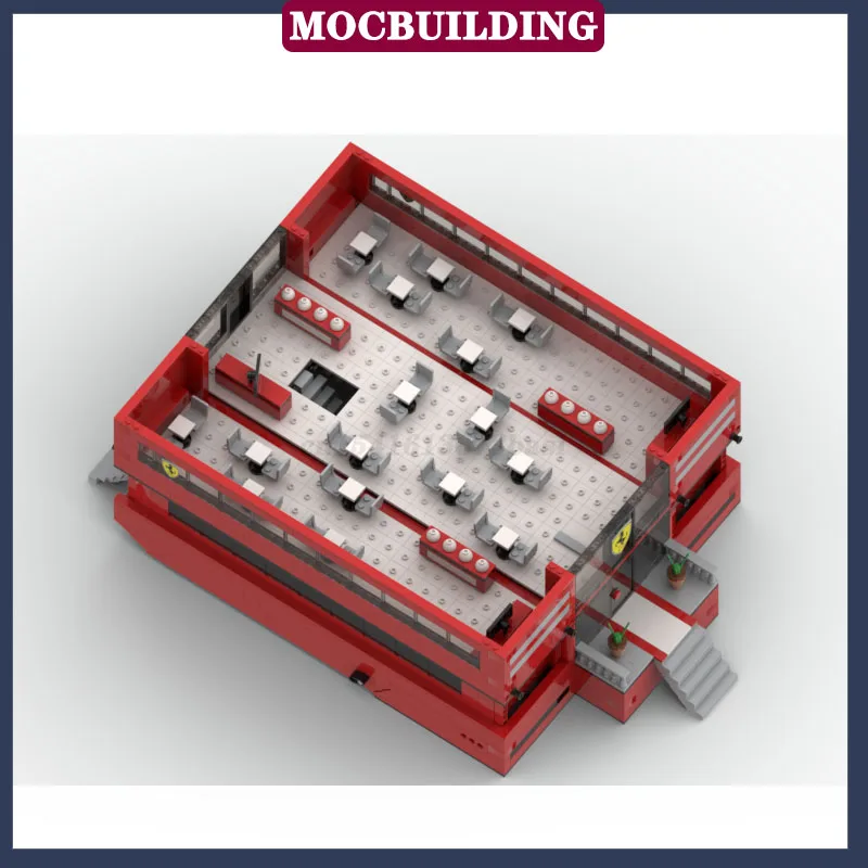Гоночная модель MOC F1 строительный блок прицеп сборка парковки Коллекционная
