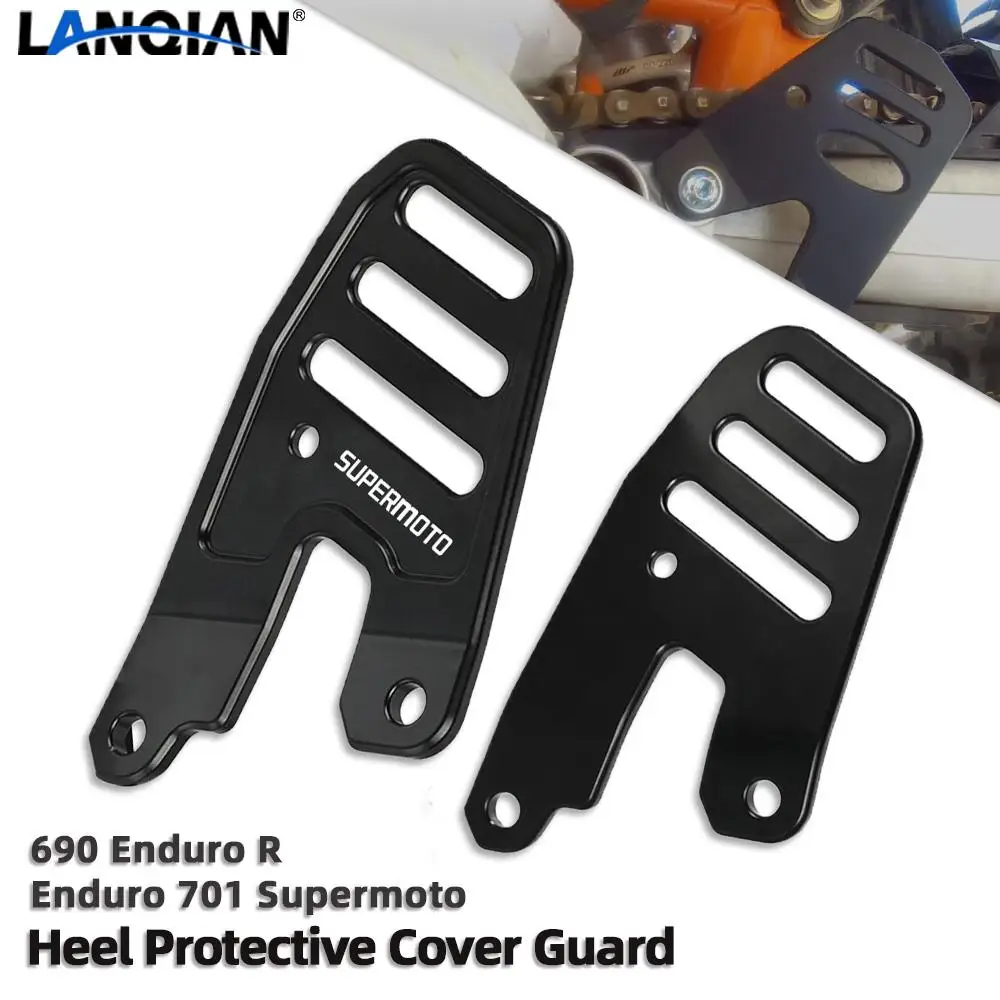 

Motorcycle alumimum Heel Protective Cover Guard For 690 Enduro R 2009-2021 Husqvarna Enduro 701 Husqvarna Supermoto 2016-2020