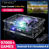 TSINGO New Super Console X Max Plus 4K HD Output Dual System WiFi Retro TV Video Game Player 97000+ Games For PSP/PS1/SS/N64 1