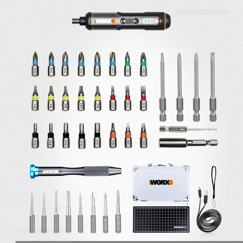 Набор мини-шуруповертов Worx WX240.5 беспроводные электрические отвертки 40 насадок