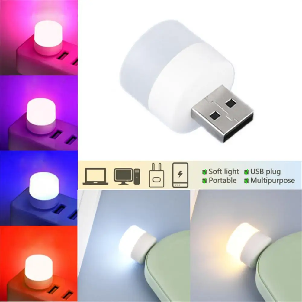 

Multiple Styles Mini USB Reading Lights Book Lights Night Light Computer Mobile Power Charging Mini Lights Portable Lamp Lantern