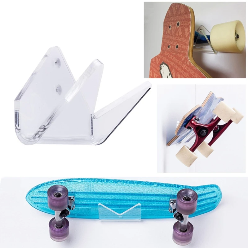 

Skateboard Wall Mount Rack Display Stand Hanger Acrylic Longboard Deck Skate Scooter Skateboards Wall Holder