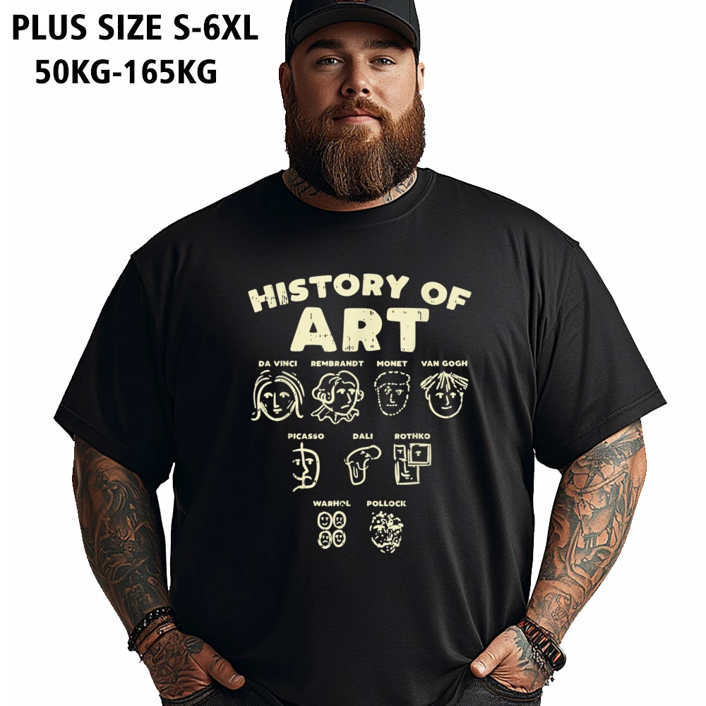 Cool History Of Art Funny Famous Crewneck T-shirts Mother Day Tees Short Sleeve Grandpa Oversize 5XL 100% Cotton Outdoor Tshirts