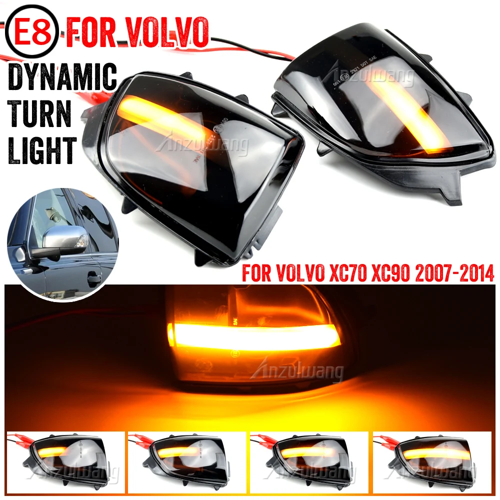 

For Volvo XC70 XC90 2008-2012 Exterior Rearview Wing Mirror Dynamic Turn Signal Indicator Light Side Mirror Lamp 31111813