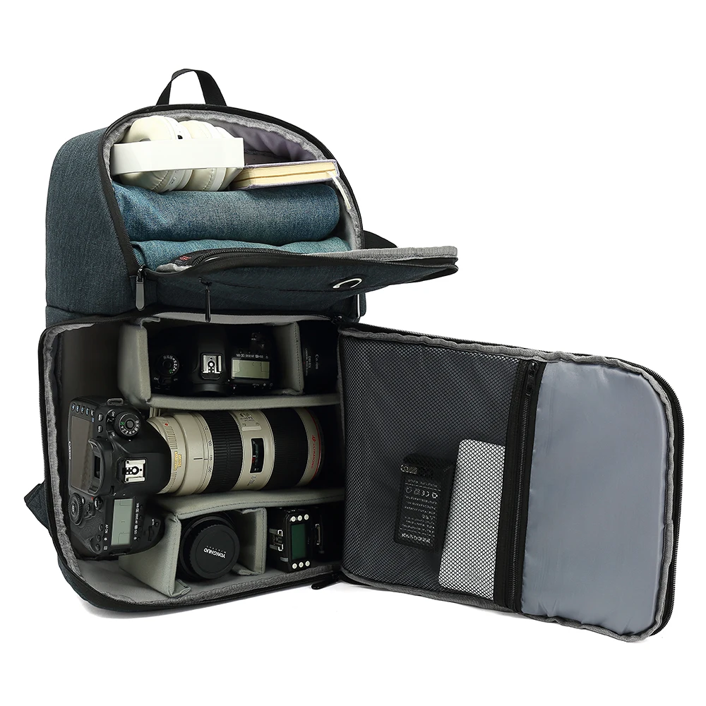 

Сумка для цифровых зеркальных камер, водонепроницаемый ударопрочный дышащий рюкзак для камер Nikon, Canon, Sony, маленькая сумка Ba
