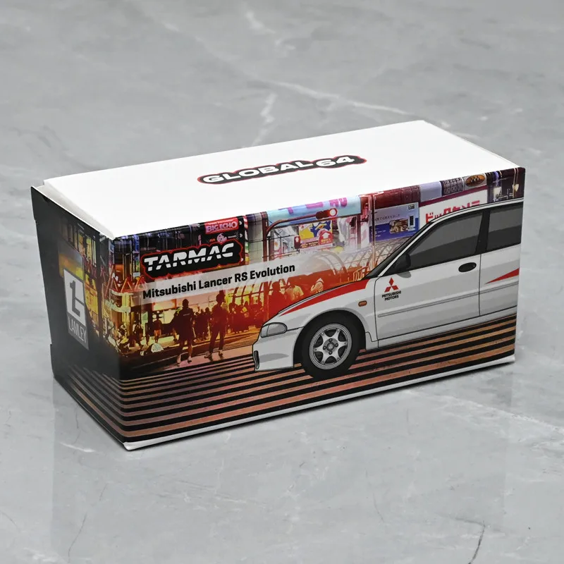Модель автомобиля Mitsubishi EVO White Lancer RS Evolution из сплава, масштаб 1:64, Diecast Tarmac Works (art.: 3920d97d25913) - 3920d97d25913