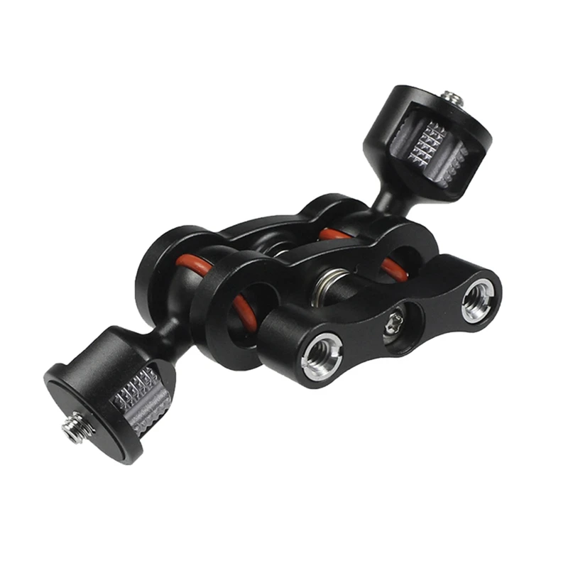 

1 Piece Double Ball Arm Mount 360 Degree Rotatable Arm Ball Mount With 1/4Inch Screw