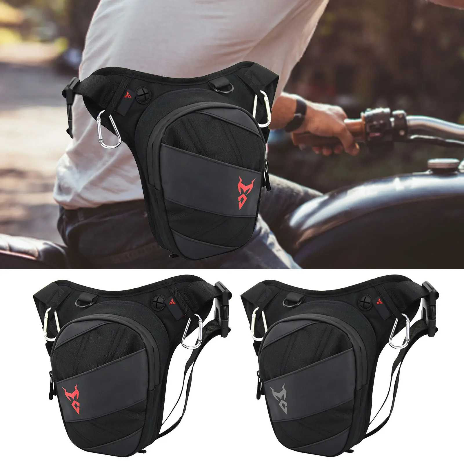 

Leg Strap Bag For Motorcycle Drop Leg Bag Waterproof Oxford Cloth Large Capacity Thigh Bag For Men Women Expandable Waist Leg