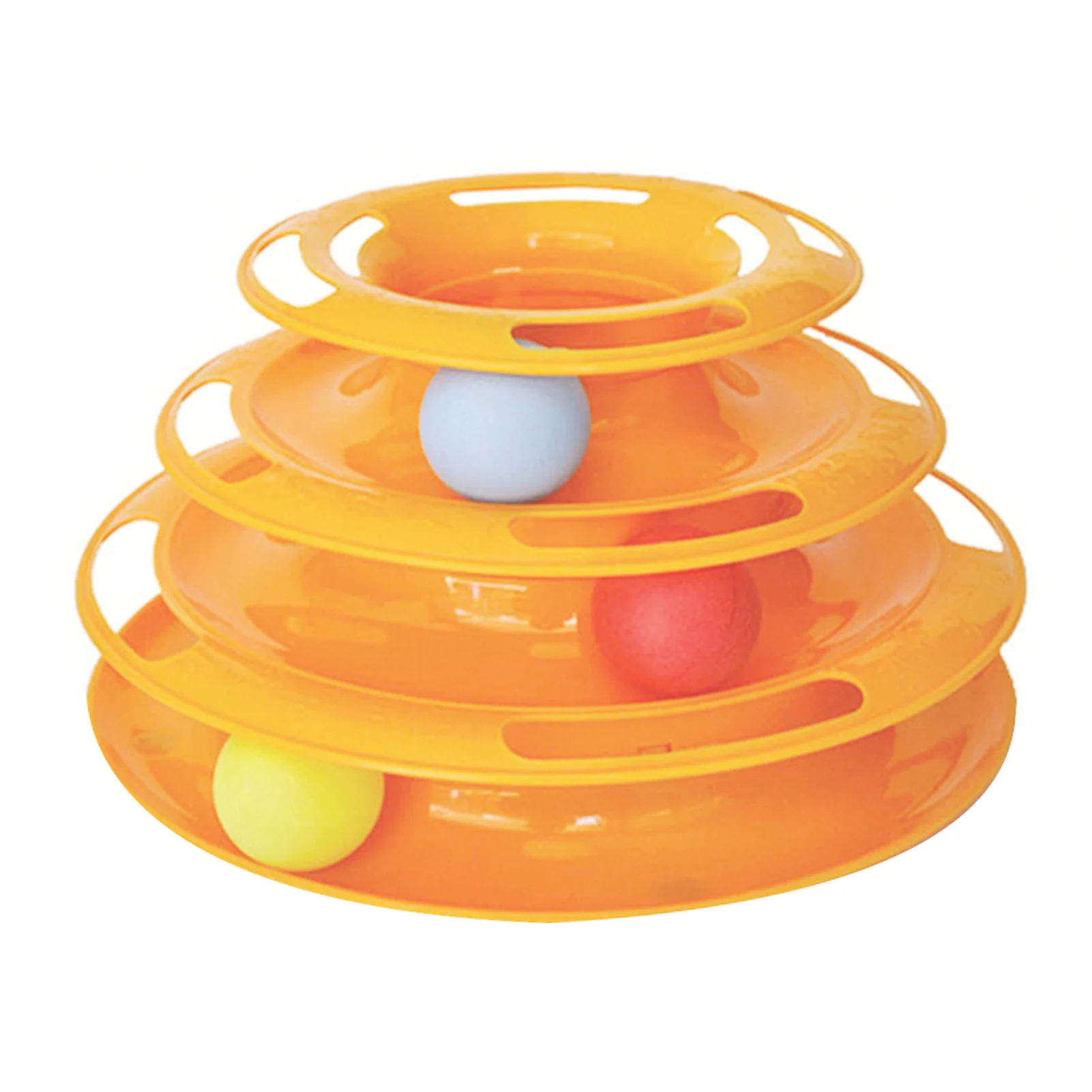 

Kitten Toys Tracks Cat Toy Safe Bar Design 3 Layer Vivid Interactive Cat Ball Toy Fun Mental Physical Exercise