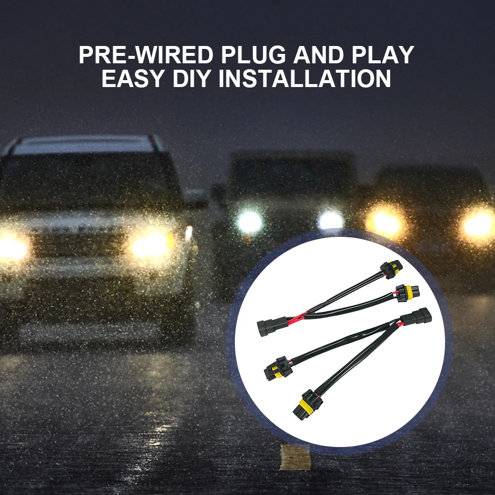 

Проводной адаптер с наружной резьбой и внутренней резьбой, автомобильный соединитель проводов «один-два» 9005/9006 для автомобильной головки, модификация для головки телефона, фонаря