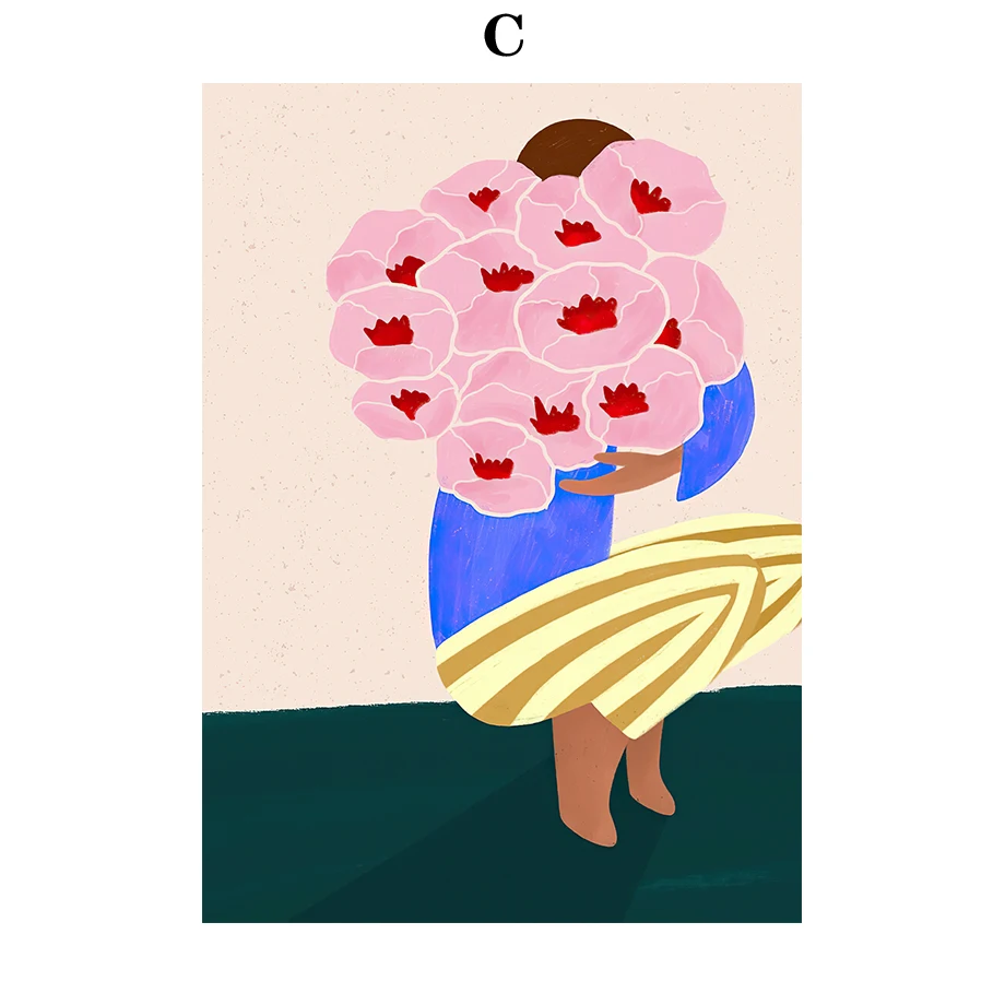 

Абстрактный холст с принтом, скандинавский стиль