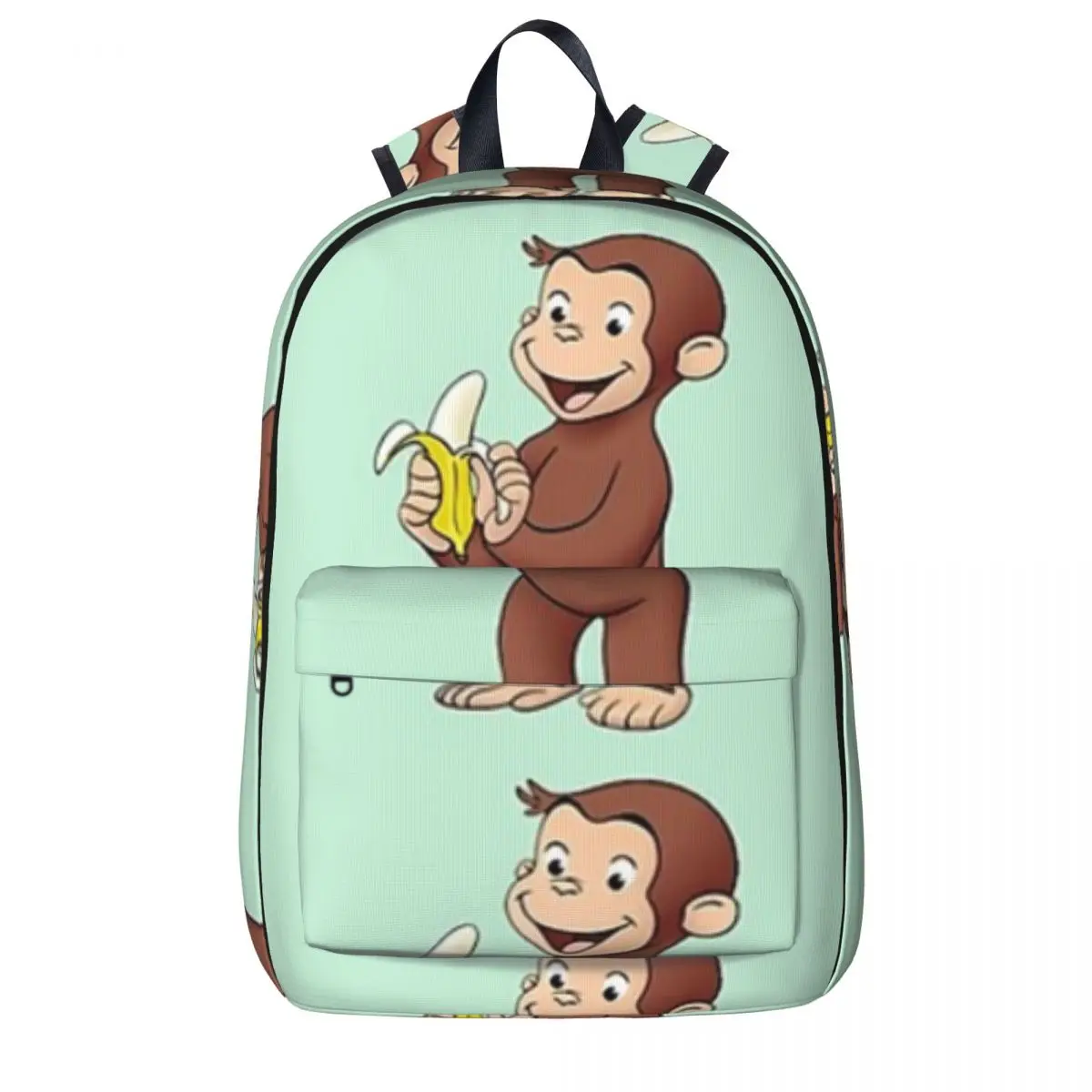 

Curious George Backpacks Boy Girl Bookbag Children School Bags Cartoon Kids Rucksack Travel Rucksack Shoulder Bag Large Capacity