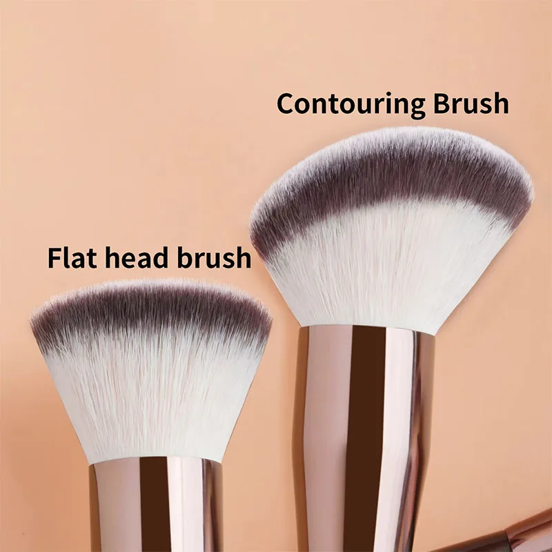 Фото Кисть для консилера с бесшовной отделкой, мягкие волосы, модный дизайн, односторонняя кисть для макияжа, косметический инструмент, изысканная сумка для хранения №3