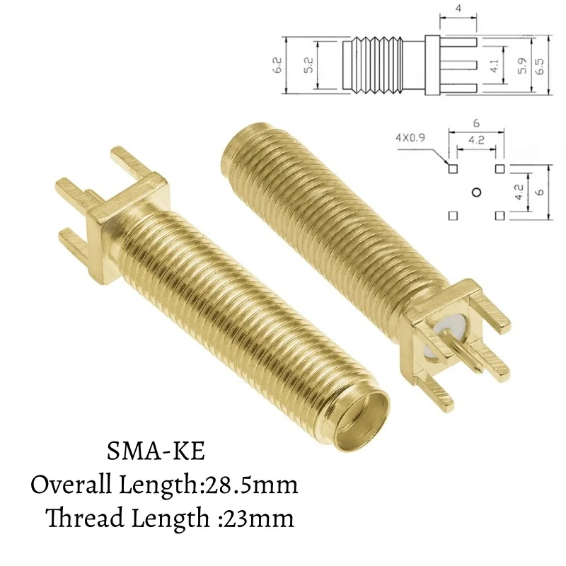 

5 шт. SMA-KE KWE KHD разъемы для радиочастотных антенн 13/16/18/17 мм
