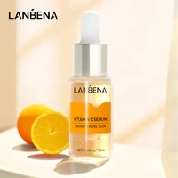 lanbena face care vitamin c serum whitening lighten spots facial essence fade dark spots remove freckle speckle serum skin care