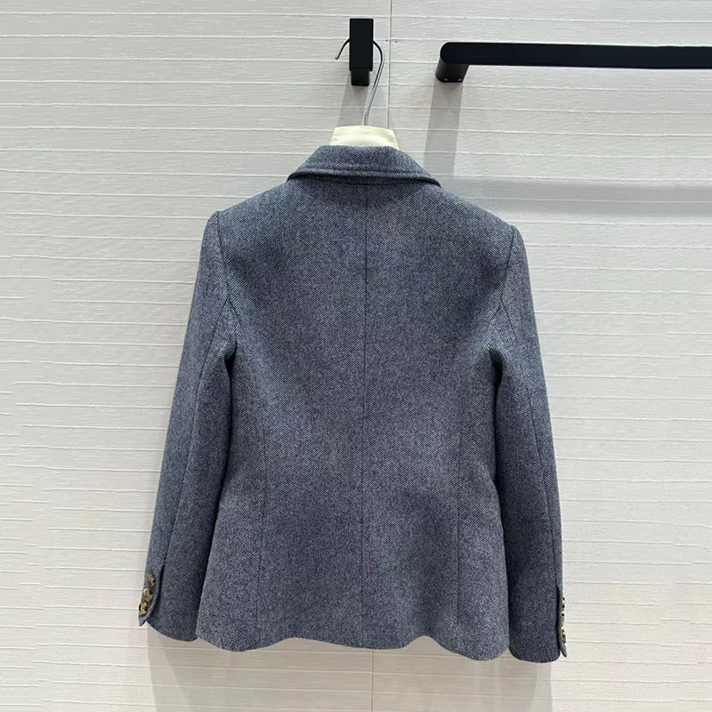 wa marynarka damska высококачественный шерстяной пиджак модный универсальный осень