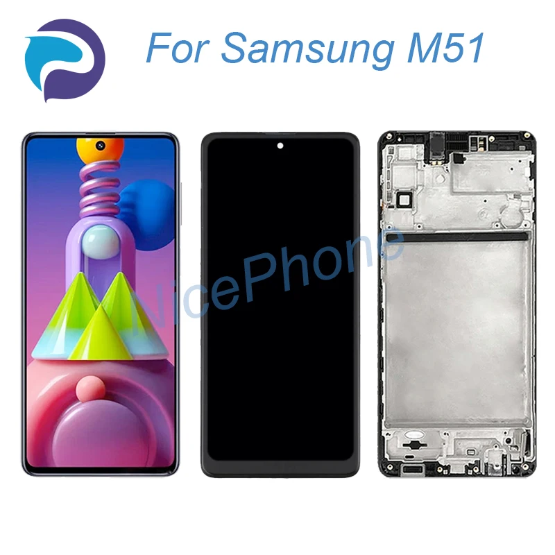 Для Samsung M51 ЖК-экран + сенсорный дигитайзер 2400*1080 SM-M515F SM-M515F/DSN ЖК-дисплей