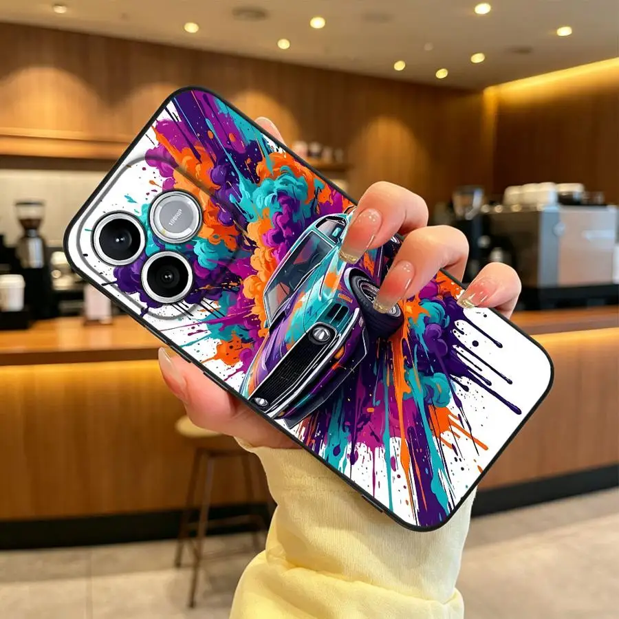Фото Красочный чехол для телефона в виде спортивного автомобиля для Honor 600 Lite X9a X9d X6 70 8X 200 400 X7 X8d X5b 90 Magic5 X8 X9c X6d X7d №1