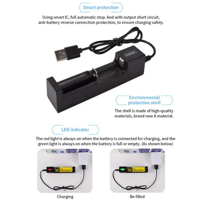 1 ~ 10 шт. универсальный USB-адаптер для зарядного устройства с слотом светодиодное
