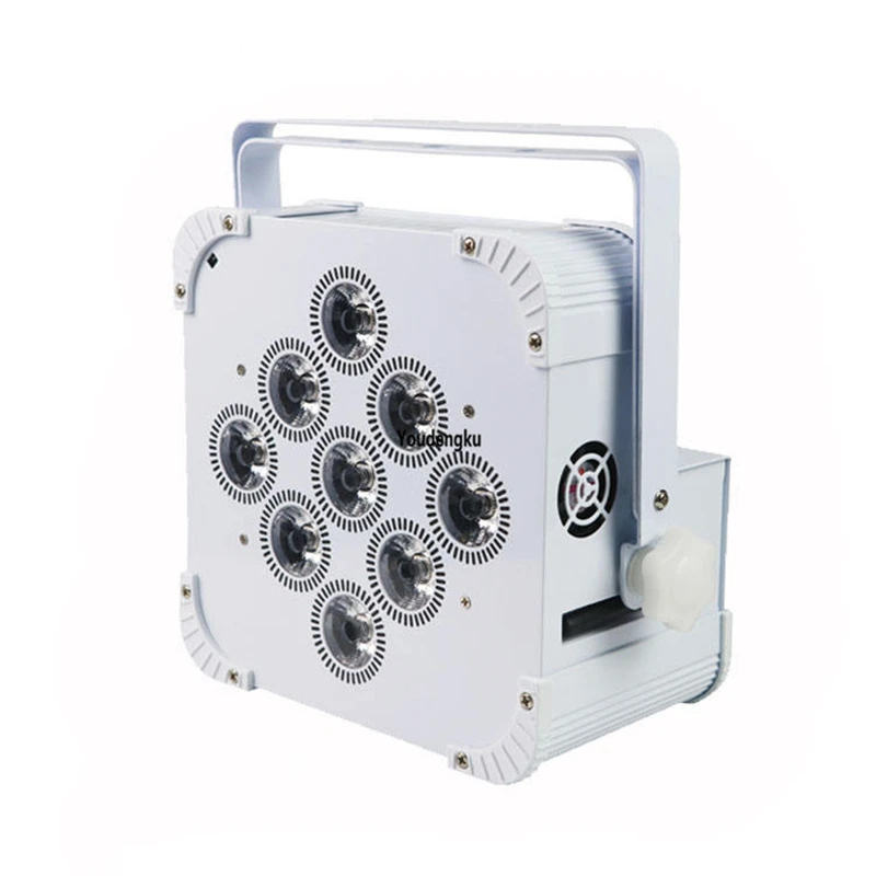 8 шт. 9*10 Вт RGBW 4в1 беспроводной и заряжаемый аккумулятор плоский номинальный