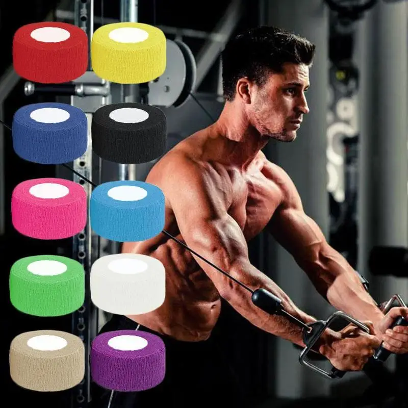 

Elastic Cotton Roll Adhesive Tape 5cm*5cm Sports Muscle First Support Aid Tape Muscle Injury Care Bandage Tape Kinesiology U8n7