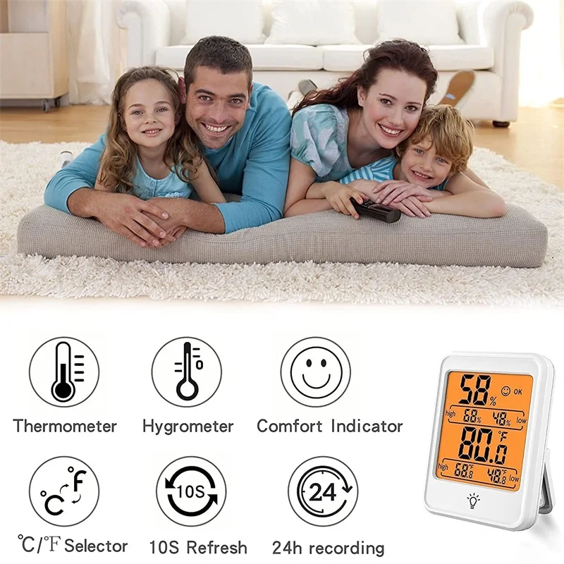 electronic digital lcd indoor convenient temperature sensor humidity meter thermometer hygrometer gauge free global shipping