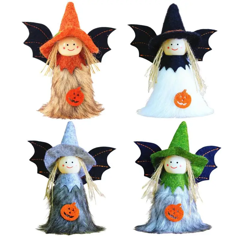 

Holiday Angel Doll Ornament Christmas Angels Ornament 4Pcs Halloween Pendant Halloween Christmas Tree Ornaments Decoration For