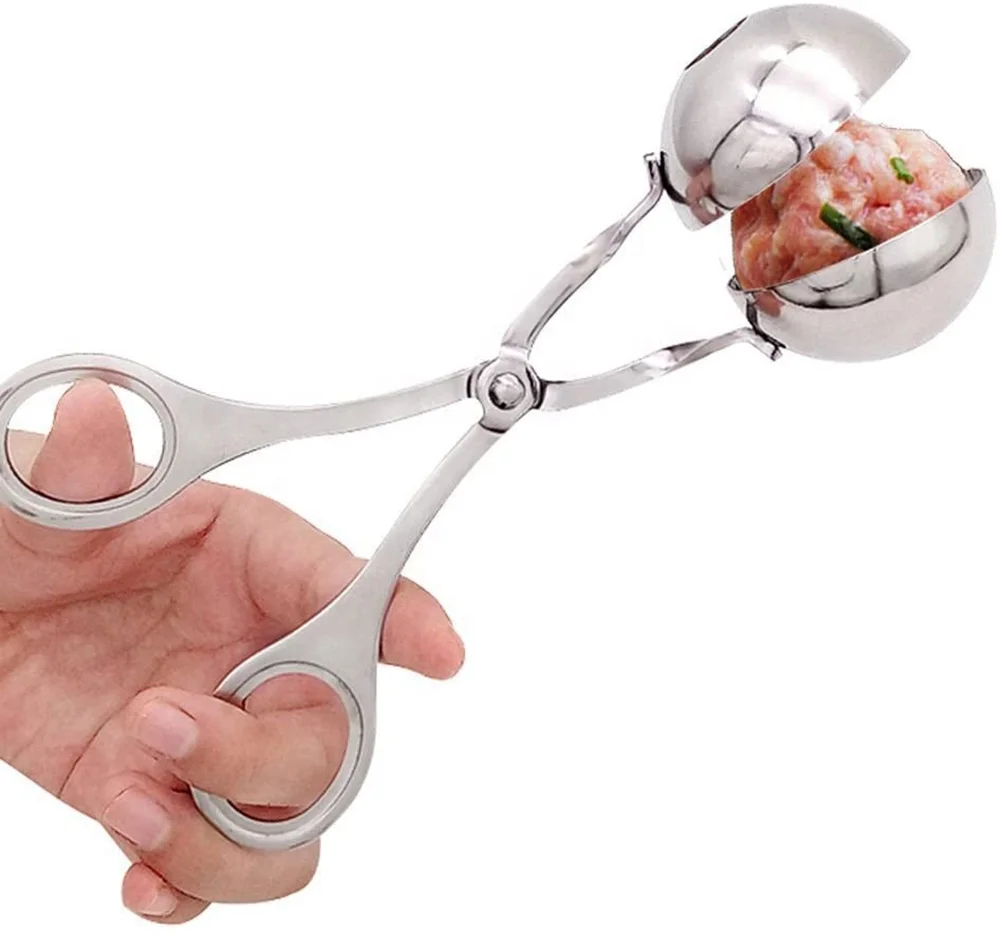 

Meat Baller Maker New Product Ideas 2022 Kitchen Gadgets Creative Eco Friendly 304 Stainless Steel Fish Ball Clamp Meatball Clip
