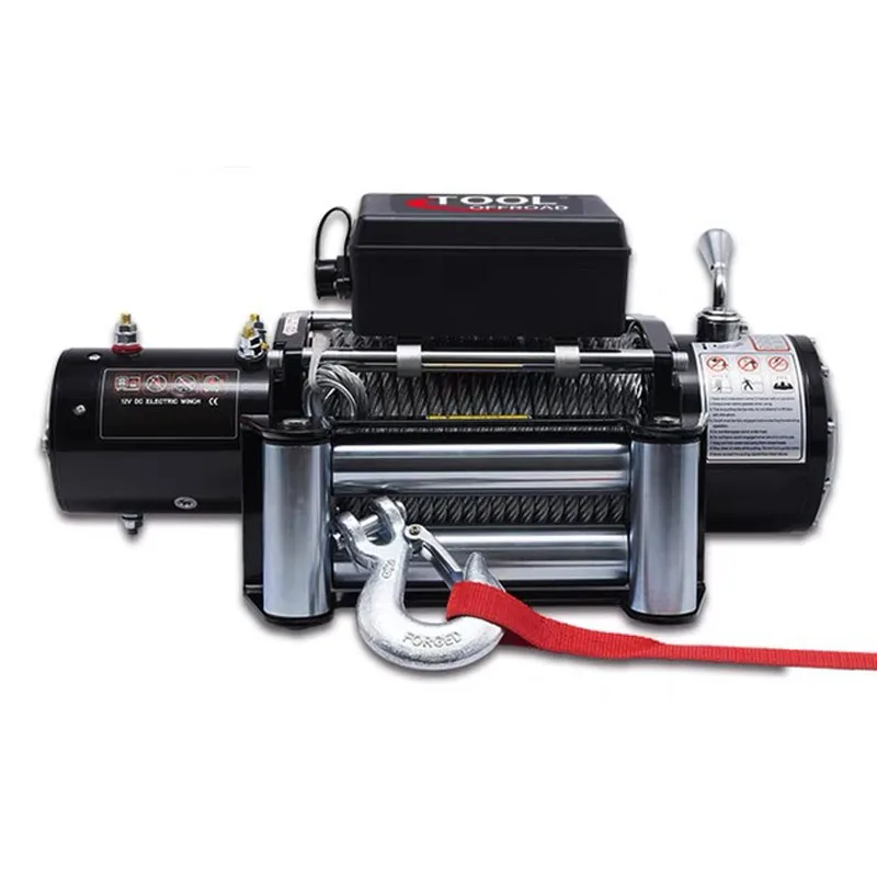 5897 5 фунтов кг 12 В электрическая синтетическая веревочная лебедка шестеренчатая