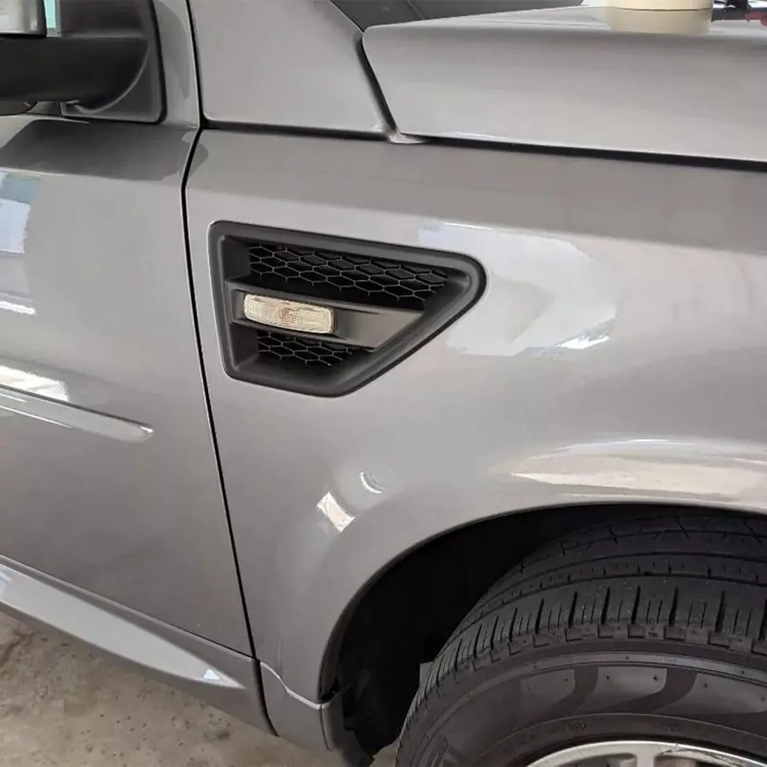 1 пара глянцевых черных боковых крыльев из АБС-пластика накладка на решетку