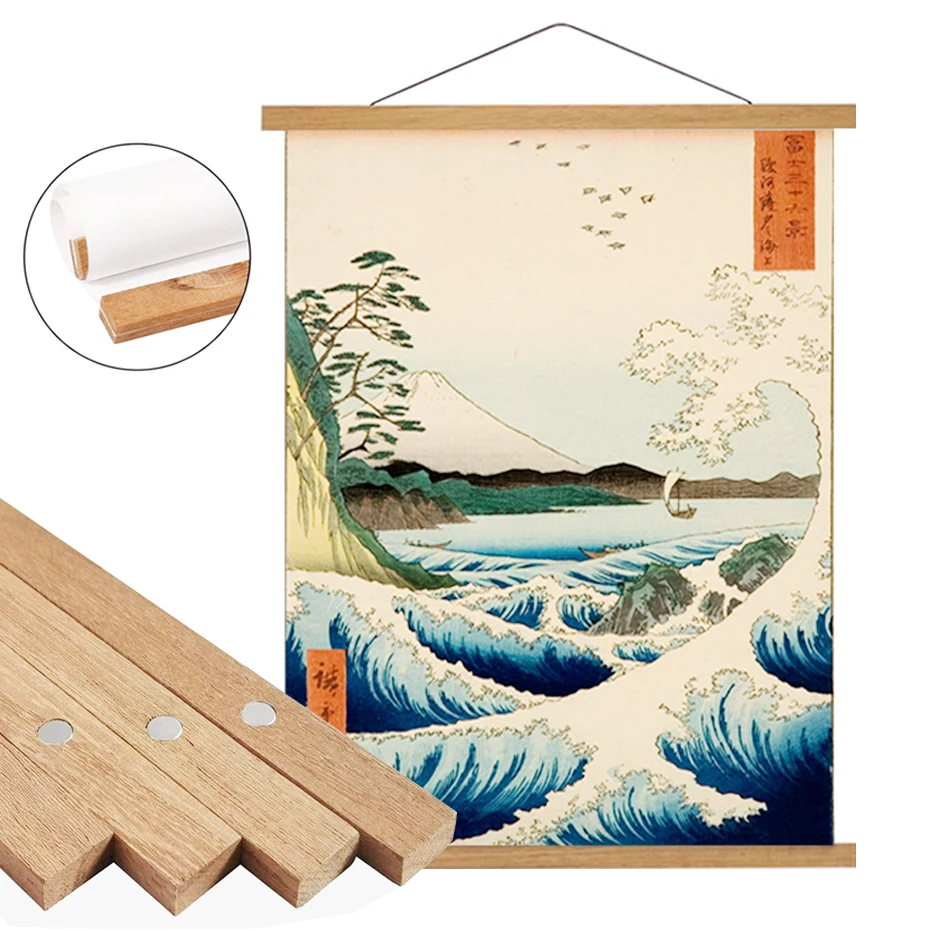 Фоторамка для стен, деревянный постер из тика, подвесная для холста, художественное оформление, карточки для фотографий, настенное искусство, домашний декор