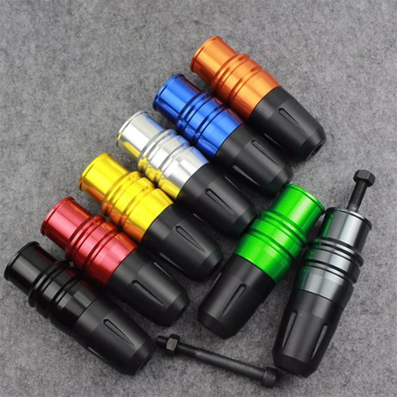 

CNC Aluminum Crash Pads Motorcycle Exhaust Sliders Crash Protector For Kawasaki Z250 Z300 Ninja 250 Ninja 300 Z800 DMV