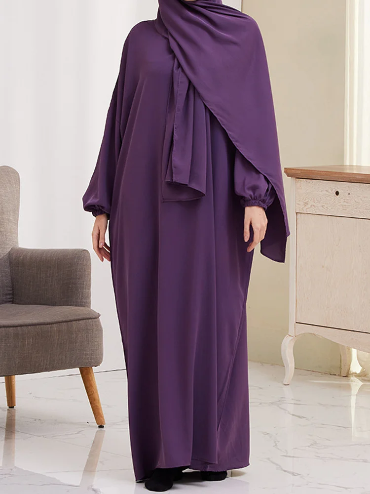 Jilbabs Islamic Clothing One Piece Prayer Dress Dubai Turkish Modest Outfits Muslim Woman Jilbeb Hooded Abaya Ramadan Eid