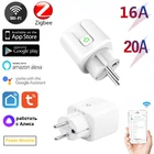 Смарт-розетка Zigbee с поддержкой Wi-Fi, 20 А, 16 А