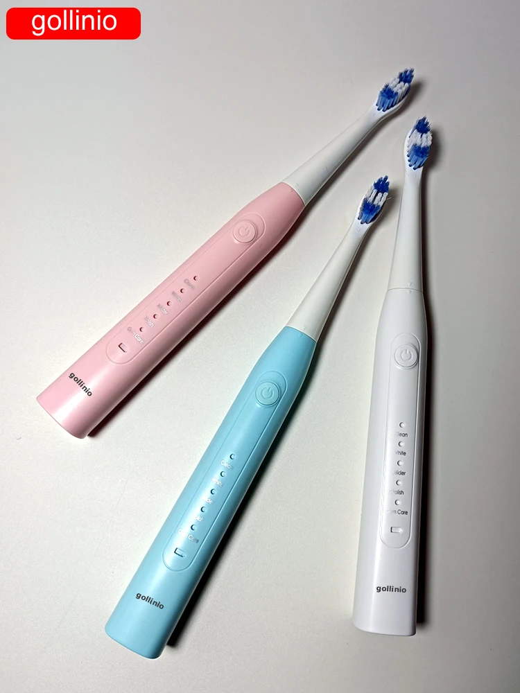 

Gollinio Electric Toothbrush Usb fast charging GL09B electronic tooth brush Rechargeable prodent Replacement Head waterproof xp7