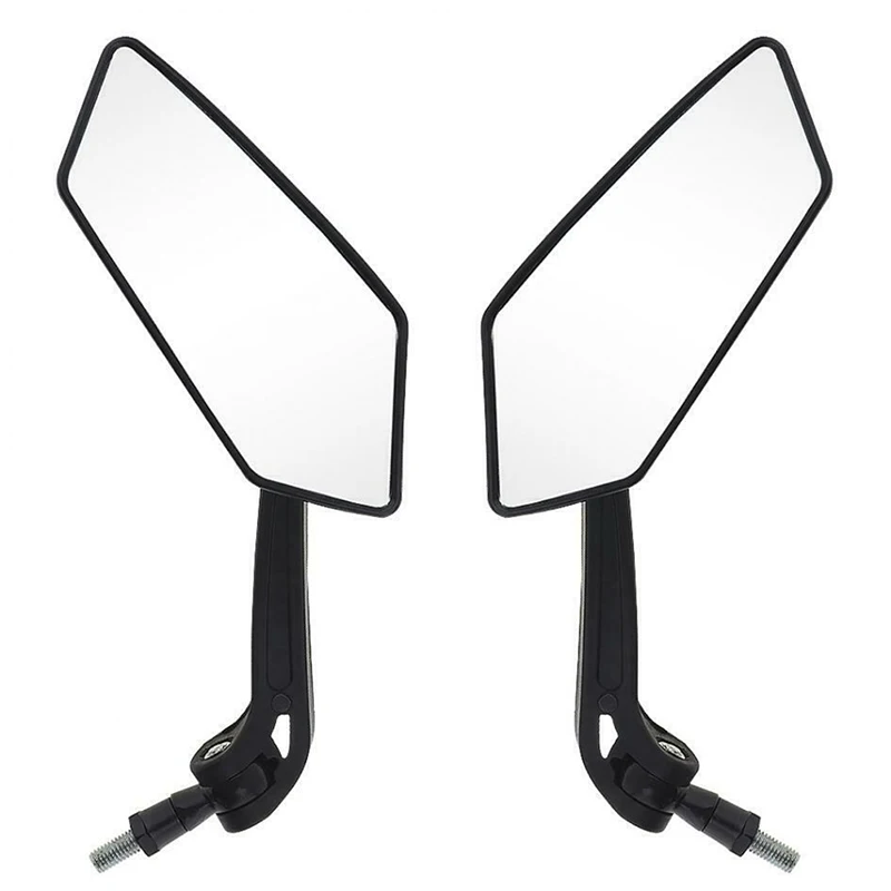 

2pcs Universal Motorcycle Mirror Rearview Mirror Back Side E-Bike Motorbike Mirrors Stylish Design Modified Plated