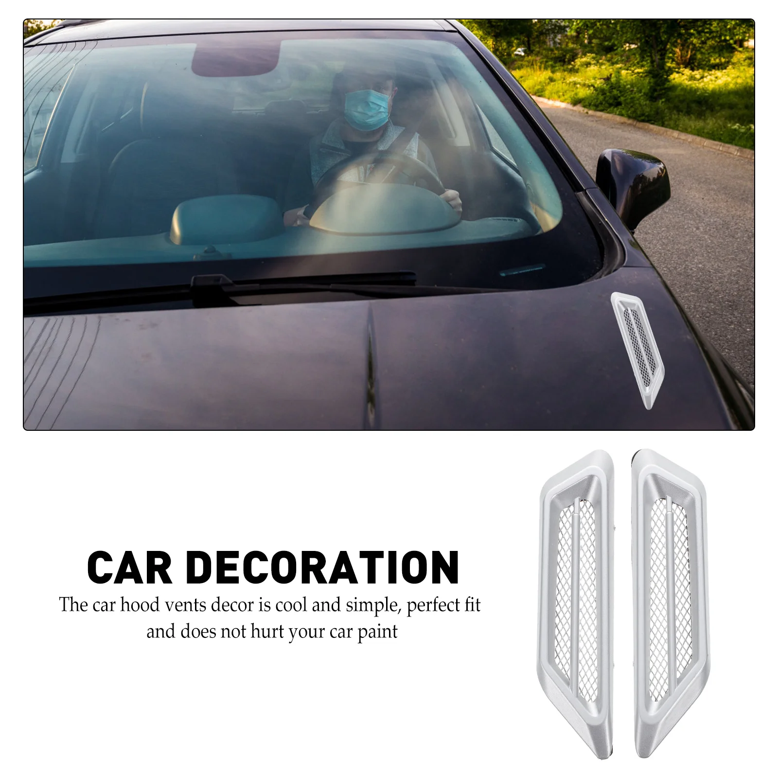 Автомобильная боковая решетка воздушного потока имитация розетки